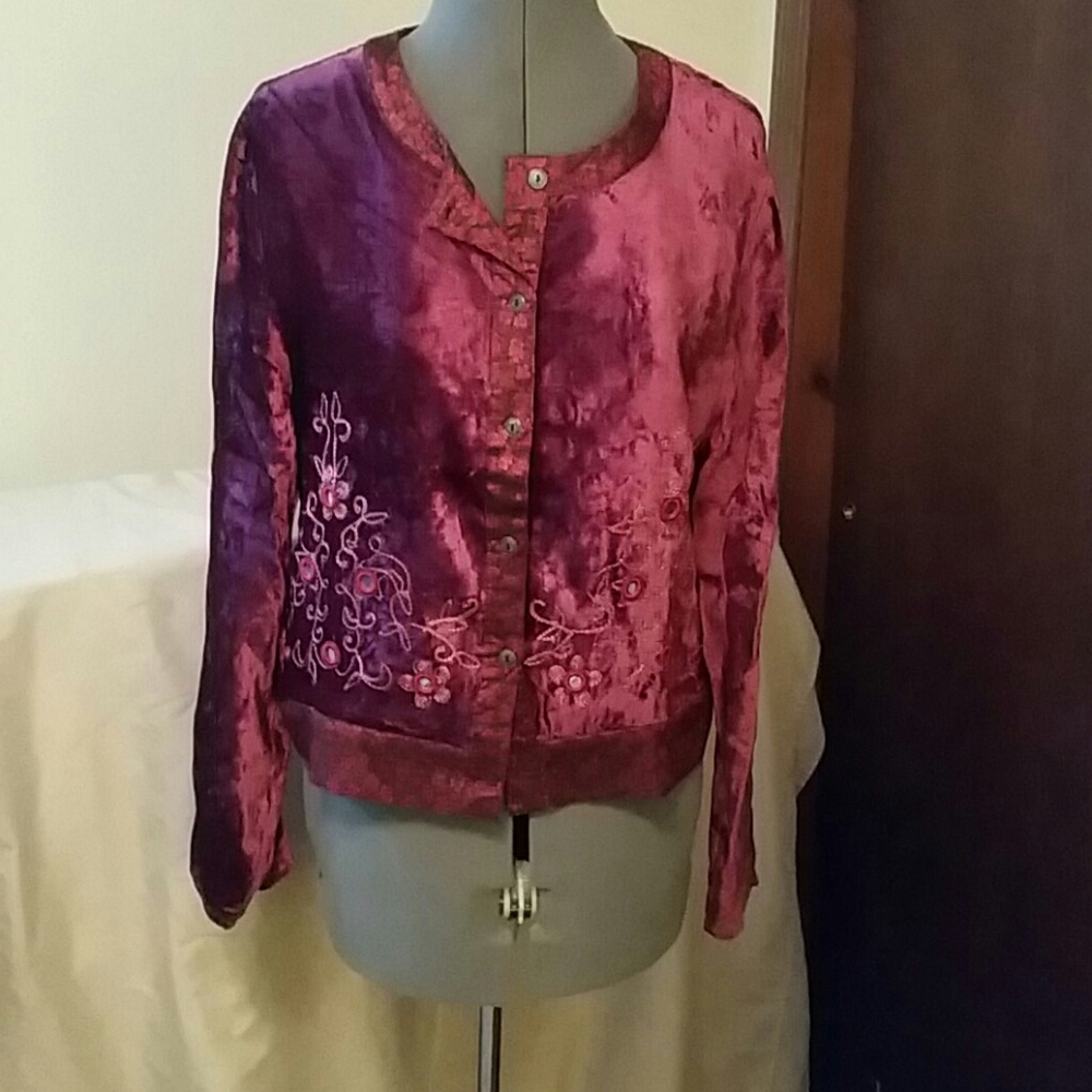 Velvet-like Blouse